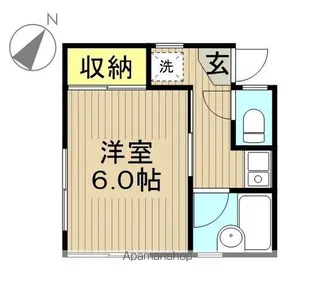 グリーンハイツ南小岩【202号室】の間取り