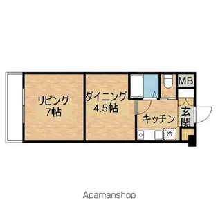 上杉五番館【4階】の間取り