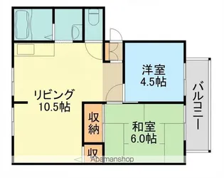 メゾンルイール【2階】の間取り