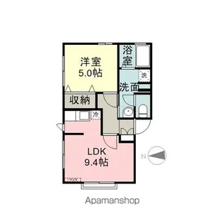 レイヤマザキ【201号室】の間取り
