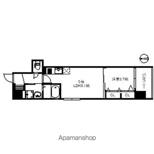 MODERN PALAZZO 姪浜NORTH【905号室】の間取り