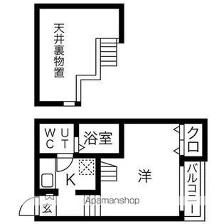 STAGE志賀本通【201号室号室】の間取り