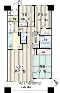 エスト・グランディール横浜鶴見【102号室】の間取り