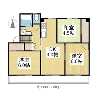 メゾン久米2号棟【212号室】の間取り