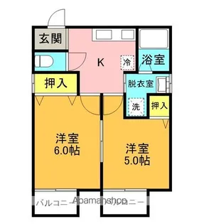 ROOM1357【2F号室】の間取り