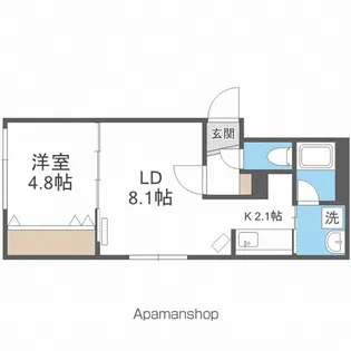 アズールⅤ【203号室】の間取り