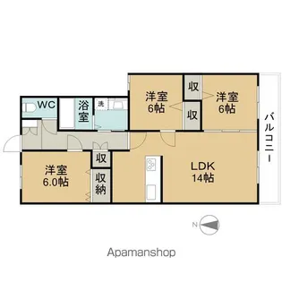 セレクトトロワ【3階】の間取り