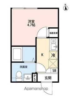 CIEL KAMIKITAZAWA【B101号室】の間取り