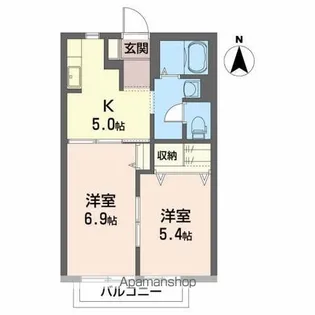 フェニックスB【2階】の間取り