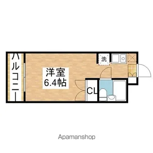 コスモシティ88【508号室】の間取り
