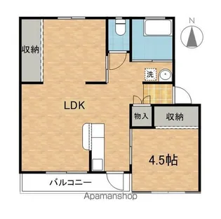 ヒルトップ長野【4階】の間取り