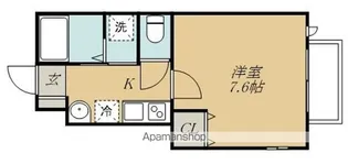 WALKER HILL東照宮【1階】の間取り