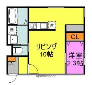 ラシックランテ白木原 GARDEN TERRACE【2階】の間取り