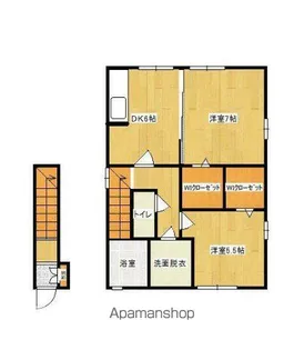 ローズコートI【201号室】の間取り