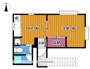 メープル・ハウス【201号室】の間取り