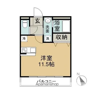 アムール【202号室】の間取り