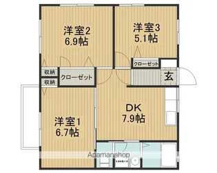 ディアスソレイユ【2階】の間取り