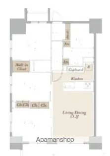 ライトテラス新宿御苑【10階】の間取り