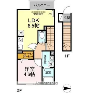 アンジュール西落合【2階】の間取り