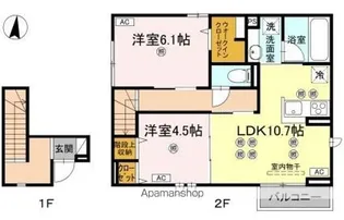 ステラヴィータ B棟【2階】の間取り