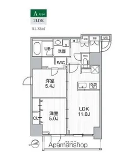 SーRESIDENCE新御徒町CHIARO【3階】の間取り