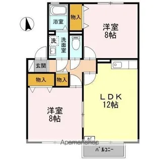 エスペランサ【2階】の間取り