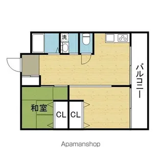 ハイツ山萬【301号室】の間取り