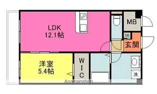 カサグランデ本町【10階】の間取り