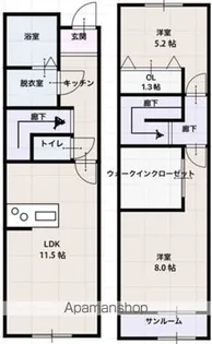 スピネル【106号室】の間取り