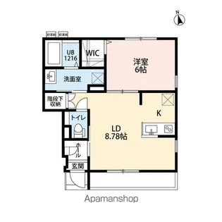 AMOUR VALLE FIUME【1階】の間取り