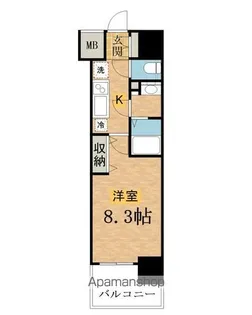 NーSTAGE八王子【9階】の間取り