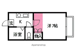 クォリティ青葉【108号室】の間取り