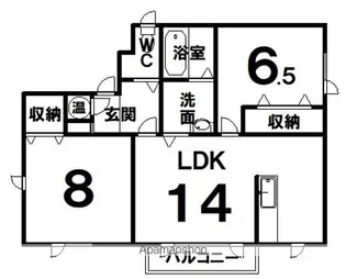 レインボー2004【1階】の間取り