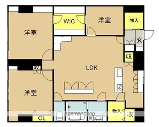 福島セントラルハイツ【2階】の間取り