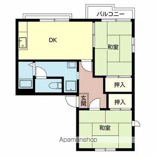 エタニティ太田【2階】の間取り