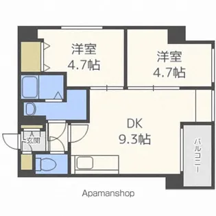 カサトレスベレーザ【301号室】の間取り