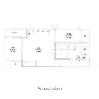 ドルフ大幸【101号室】の間取り