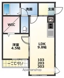 T'SGARDENA【3階】の間取り