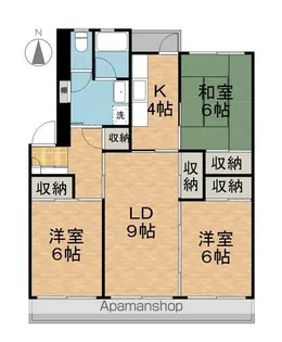 上松ハイツ【3階】の間取り