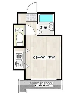 モア・フィールド箱崎Ⅱ【4階】の間取り