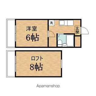 向ノ岡マンション【2階】の間取り
