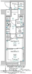 ガリシア目黒大岡山【2階】の間取り