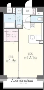 シャルマン土井II【1階】の間取り