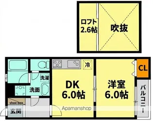 エンジェルハイツ青山【2階】の間取り