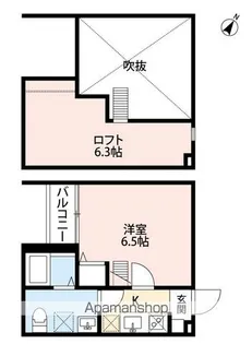 メゾン・ド・ジャンヌ【2階】の間取り