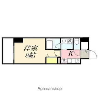 CENTRAL S 砂山町【2階】の間取り