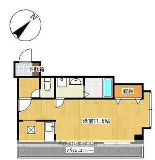 メゾンシャルマン・エレガンテ【302号室】の間取り