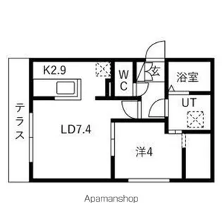 仮)南郷通14丁目北 MS【1階】の間取り
