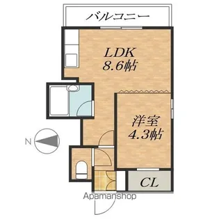 FIVE STAR【3階】の間取り