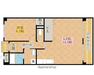 フローレンス泉【6階】の間取り
